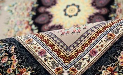 تصویر 4 از فرش ابریشمی زیبا + تراکم بالای گره ها